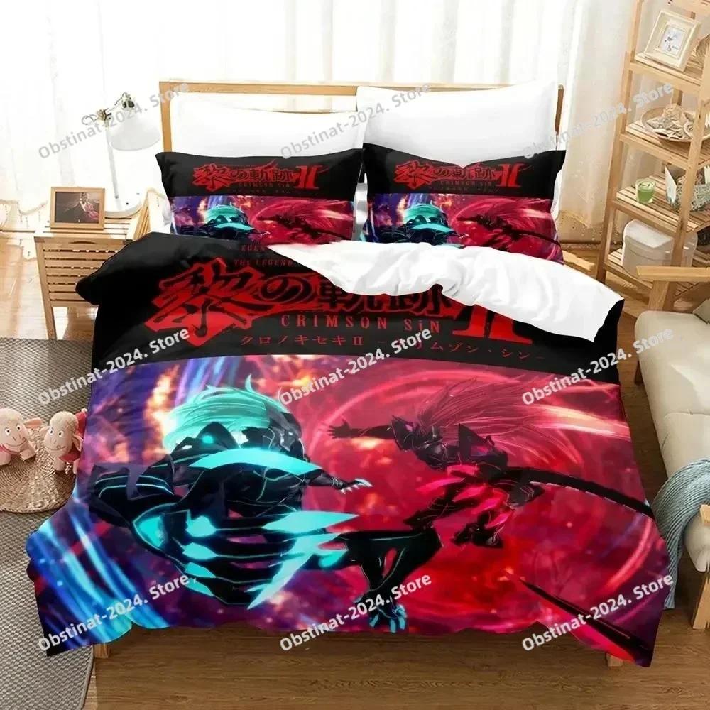 Anime The Legend Of Heroes Bedding Set Duvet Cover Bed Set Quilt Cover Pillowcase Comforter King Queen Size Boys Adult Bedding