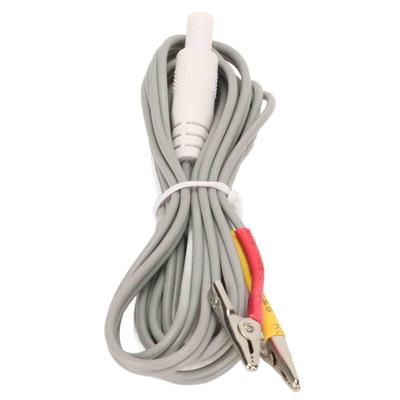5PCS Clip Electrode Wire Portable Physical Therapy Electrode Wires Cable Clip for TENS Machine Grey