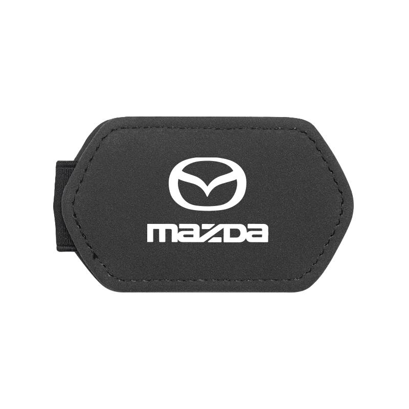 

2025 Hot Leather Car Safety Belt Limiter For Mazda CX5 CX3 CX9 MX5 RX8 Axela Demio Atenza Magnetic Fixed Adjuster Vehicle Seatbe