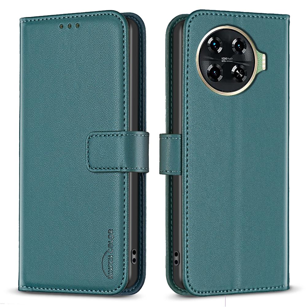 BINFEN COLOR BF17 For TECNO Spark 20 Pro+ Case PU Leather+TPU Card Slots Phone Shell