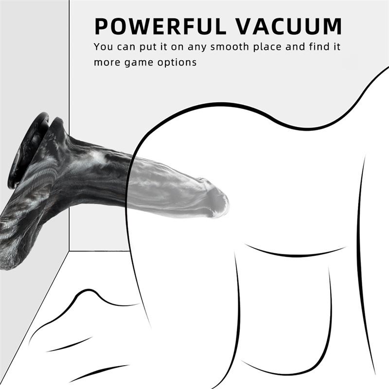 Mixed Color Liquid Silicone Simulation Large Phallus Dildo Female Masturbator Rear Court Anal Plug Expansion Anal Phallus