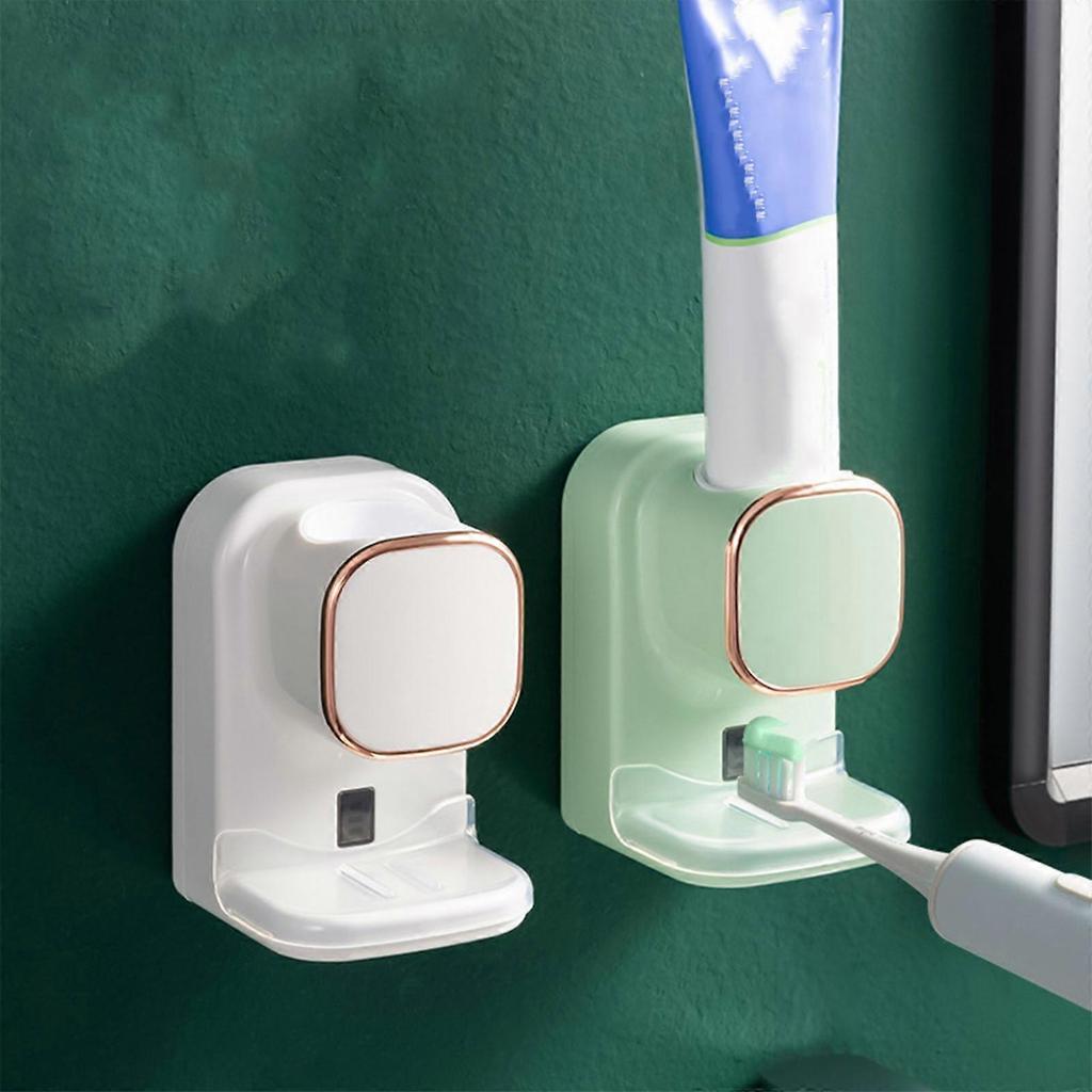 Convenient Toothpaste Squeezer Automatic Dispenser for Bathroom 3 Adjustable Modes Easy to Install  White