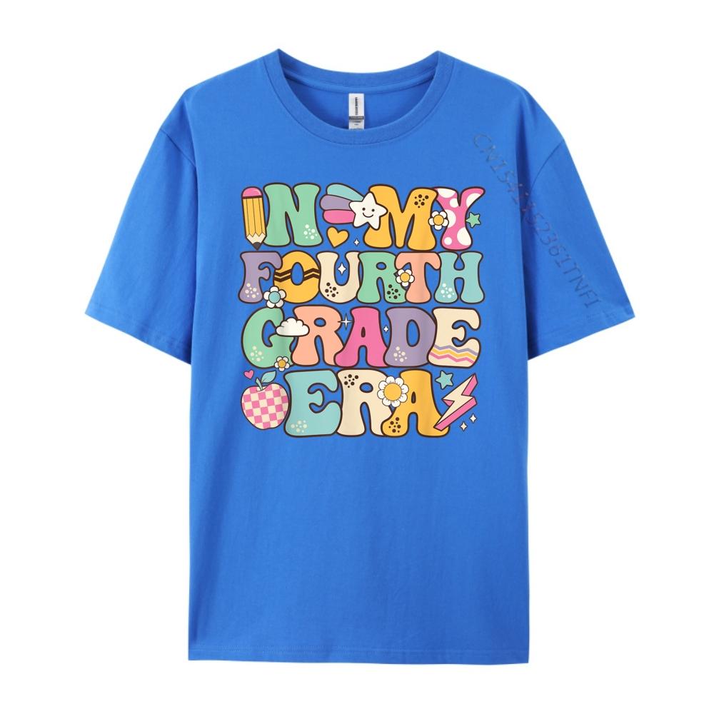 In My Fourth Grade Era Girl Back To School 4th Grade Teacher XS Graphic T Shirts Luxury Brand Creative