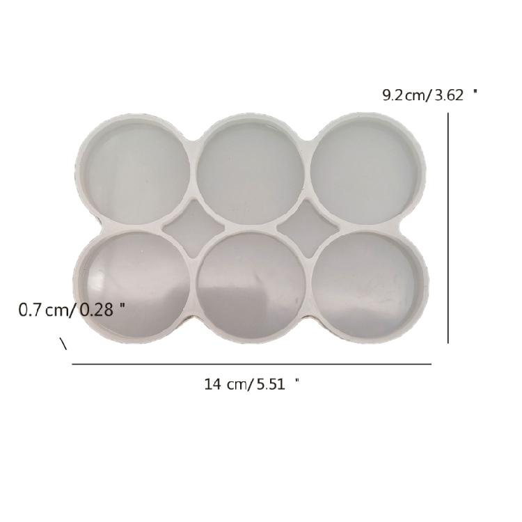Round Drop Glue Molds Silicone Material Suitable for Making Craft Projects