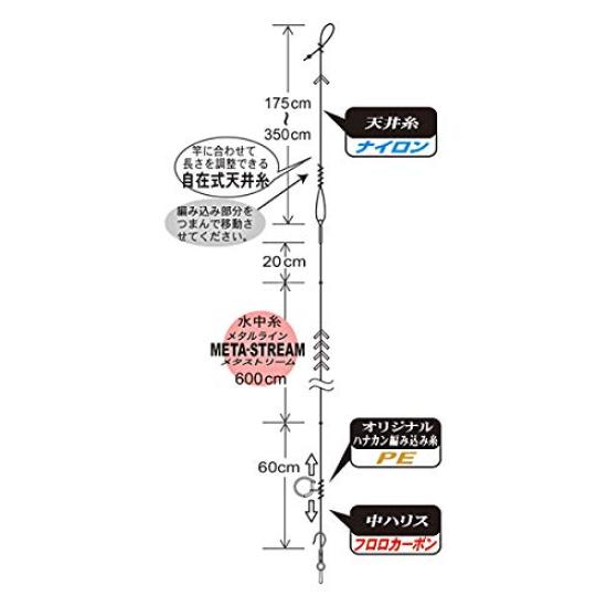 Gamakatsu Metastream Large Ayu Perfect Rig AP230-1 8-0.2