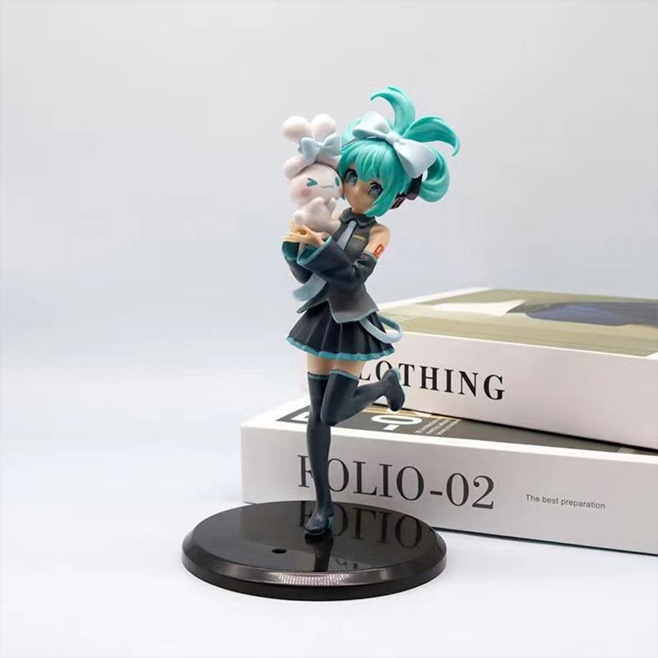 Hatsune MikuNoodles Cinnamoroll Piapro Panda Girls Toy Anime Figure Toy Anime Game PVC Action Figure Collectible Model Doll 5