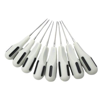 8Pcs Dental Stainless Steel Elevator White Surgery Extracting Apical Root Elevator High Quality Dentistry Surgical Instrument