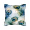 Peacock Feather Printing Pillow Case Fashion Pillow Cover Comfy Pillowcases For Sofa Couch Bed Living Room