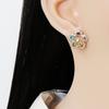 Juran Rhinestone Flower Design Stud Earrings Valentines,Mom,Mother,Mother's Day,Gift