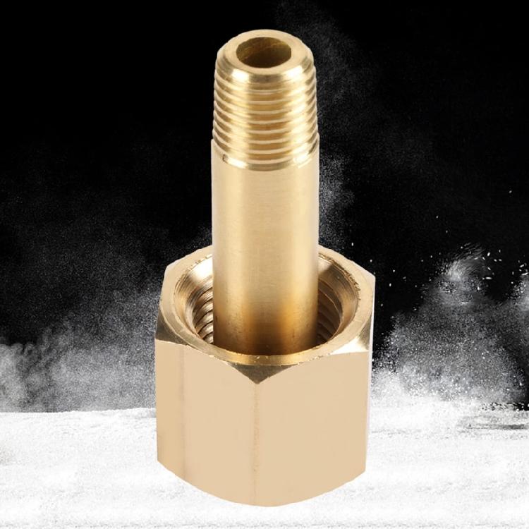Universal Brass Adapters Nut Suitable For CGA 320 NPT1/4 Pressure Regulator Valves Gas Tanks Carbon Dioxide Applications