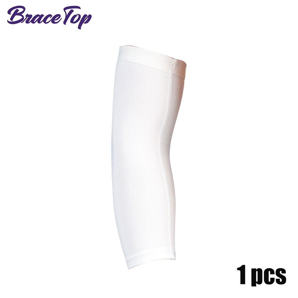 Breathable Arm Support Sleeve Sun UV Protection Basketball Running Fitness Armguards Sports Compress Elbow Pads for Men Women