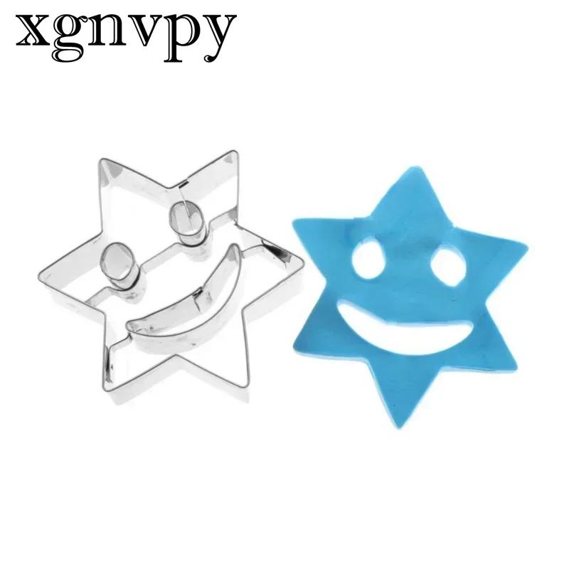 xgnvpy 4Pcs Smile Face Steel Baking Mold Biscuit Cutter Cake Tool Kitchen Accessories Baking Supplies