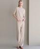 LUSIDA Modern Round Short Sleeve Knit_4 Colors