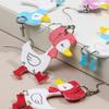 New Cute Christmas Scarf Duck Acrylic Earrings for Women Funny Cartoon High Heels Duck Animal Dangle Earring Novelty Jewelry