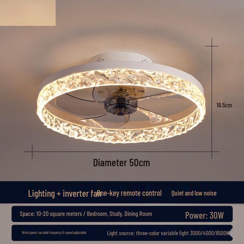 

Light Luxury Modern LED Ceiling Fan Lamp