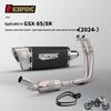 Stainless Steel Exhaust System for GSX8S/8R 2024: Full M11 Tail Header Modification