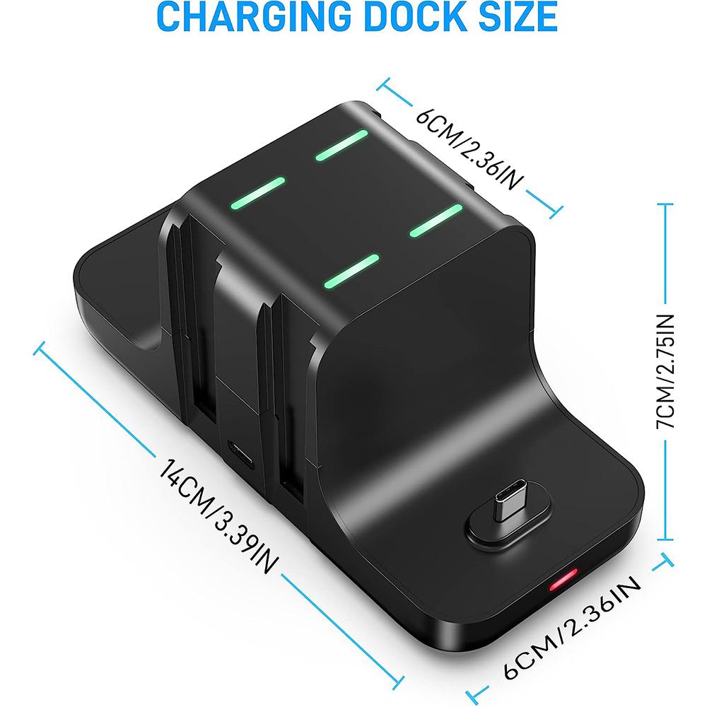 6 in 1 Controller Charger Dock for Nintendo Switch & OLED & Lite Accessories