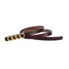 Fashionable Womens Leather Belt With Metallic Detail For Office And Casual Looks