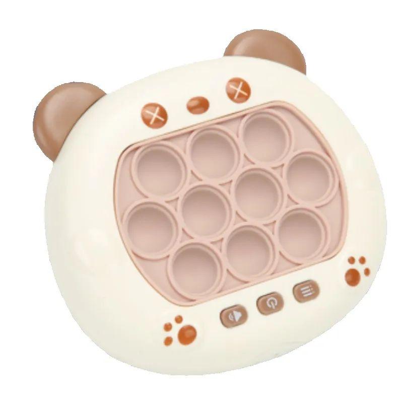 Pop Light Fidget Game Quick Push Bubble Game Uchwyt Zabawki Chłopcy i dziewczęta Zabawki antystresowe z automatem do gier LED Łagodzą zabawki stresowe
