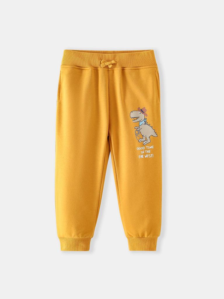 Boys' 26 Years Sports Long Pants - Autumn/Winter Dinosaur Print Children's Pants
