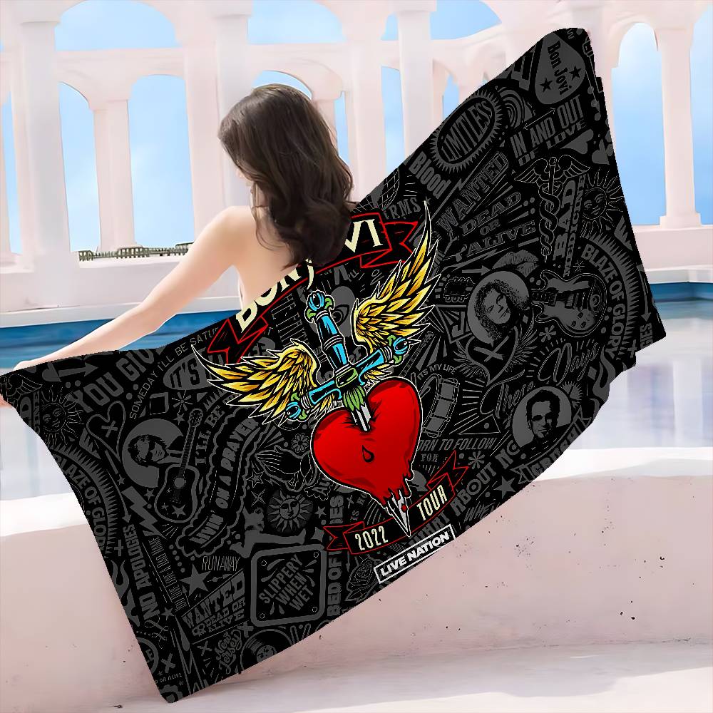 B-BonS J-Jovi Big Microfiber Beach Towels Quick Dry Towel Sand Beach Towels Pool Towel for Travel Swim Pool Yoga