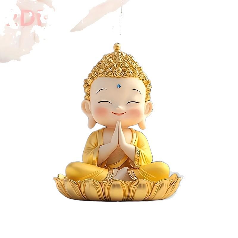 Acrylic Buddha Statue Car Rearview Mirror Pendant