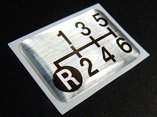 

Tuningfan SPE-A603 Shift Pattern Emblem Lower Left R for 6 Speed MT Car серебряный