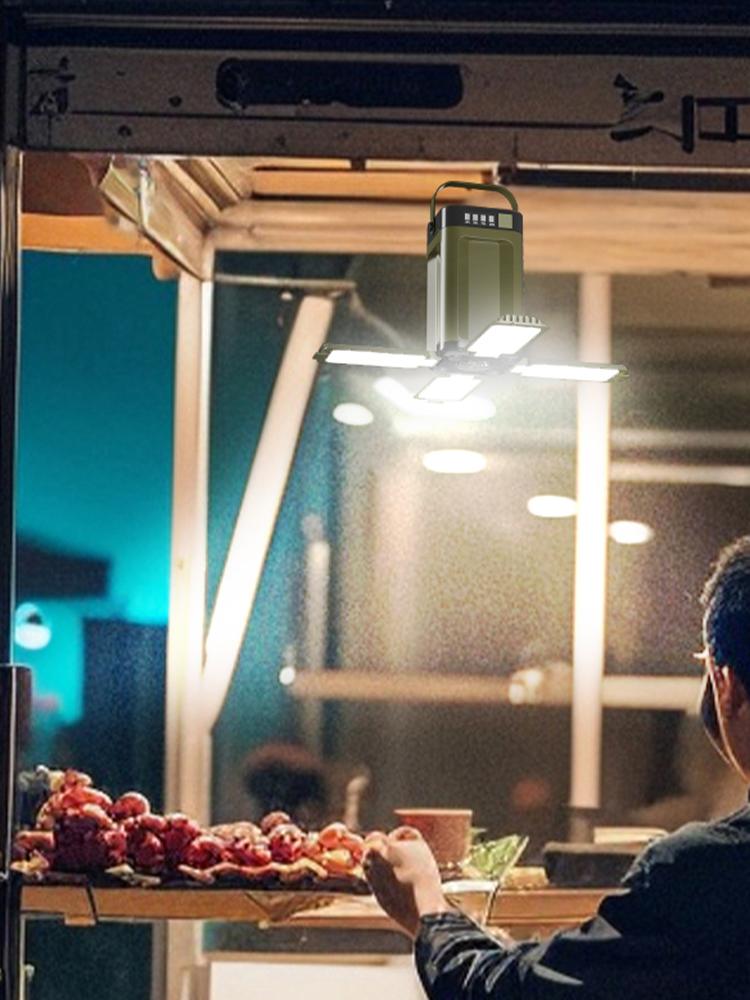 Foldable Camping Light Power Bank Rechargeable Camping Lantern Waterproof Solar Portable Flashlight Camping Supplies 1-3PCS