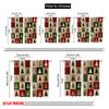 2pcs,2D plane printing Contemporary Curtains Christmas patchwork2 Polyester Easy Install (without rod) Decorations Outdoor for