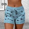 Women's Summer Beach Shorts Casual Elastic Drawstring Sports Bottom Mid-Waist Yoga Shorts Pants with Pockets