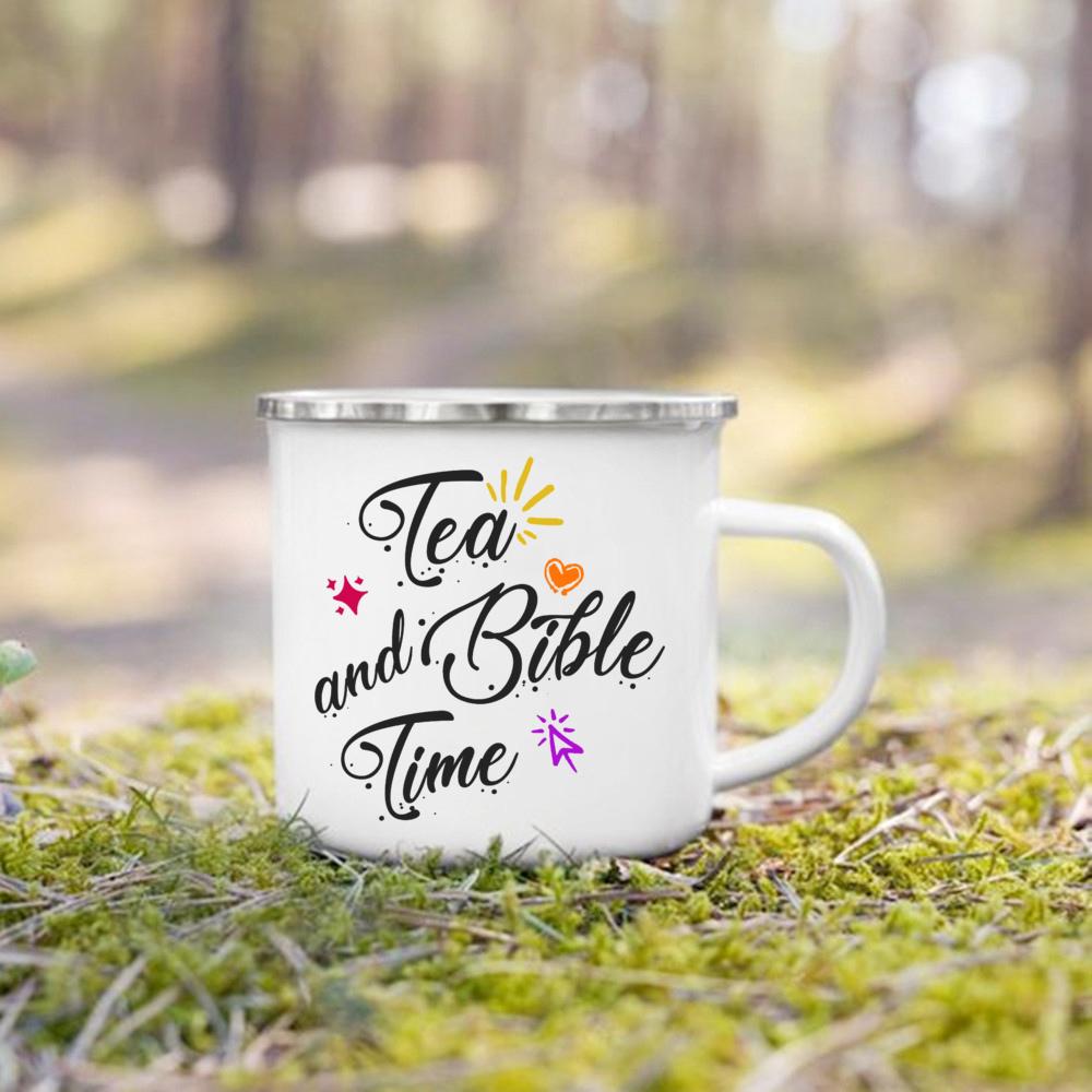 

Это моя кружка для чтения Библии. Креативные христианские кофейные чашки с принтом. Эмалевые кружки. Напитки. Десерт. Завтрак. Молоко. Подарочная чашка с ручкой. 360ml