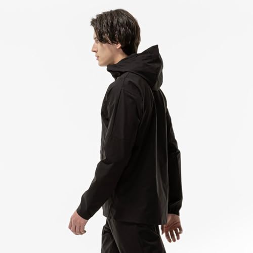 Training Wear Proof Stretch Jacket, Water-Repellent, 32MCC570, Men's, Black, Size M