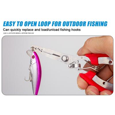 Curved Mouthed Fishing Pliers, Stainless Steel Powerful Horse Fish Line Scissors, Multifunctional Road Pliers