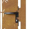 Garden Gate 100x75 Cm Corten Steel Bamboo Design