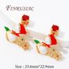 Christmas Gifts Happy New Year 2026 18K Gold Plated Brass Charms For Necklaces,Pendants For Jewelry Making,Women's Gift Xmas