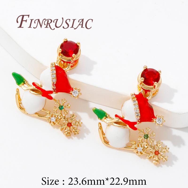Christmas Gifts Happy New Year 2026 18K Gold Plated Brass Charms For Necklaces,Pendants For Jewelry Making,Women's Gift Xmas