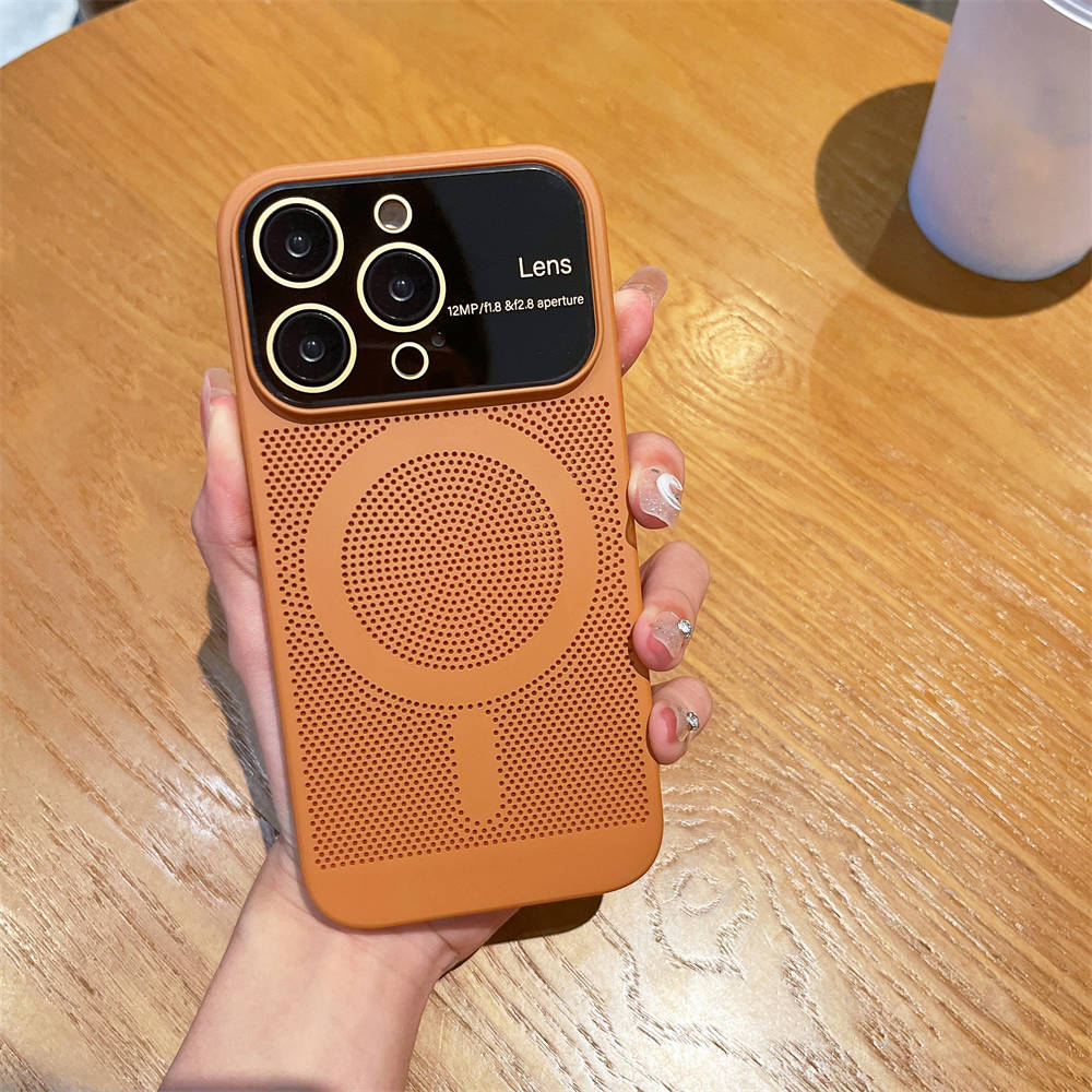 Disiparea căldurii de răcire pentru husă Magsafe pentru iPhone 13 14 Pro Max 12 Pro 11 14Plus Film complet pentru cameră, metal, capac dur ultra subțire