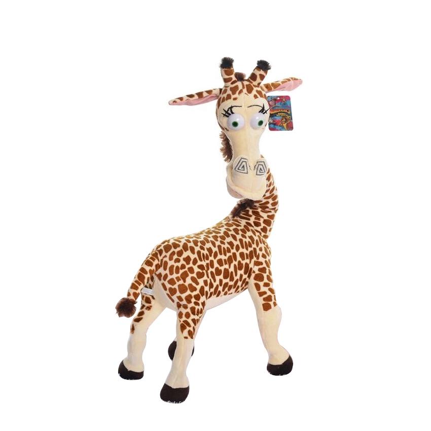 Miaoowa 1pc 35CM Long Neck Giraffe Stuffed Plush Toy Madagascar 3 Cartoon Animal Stuffed Toys Kids Baby Doll Cute Birthday Gift