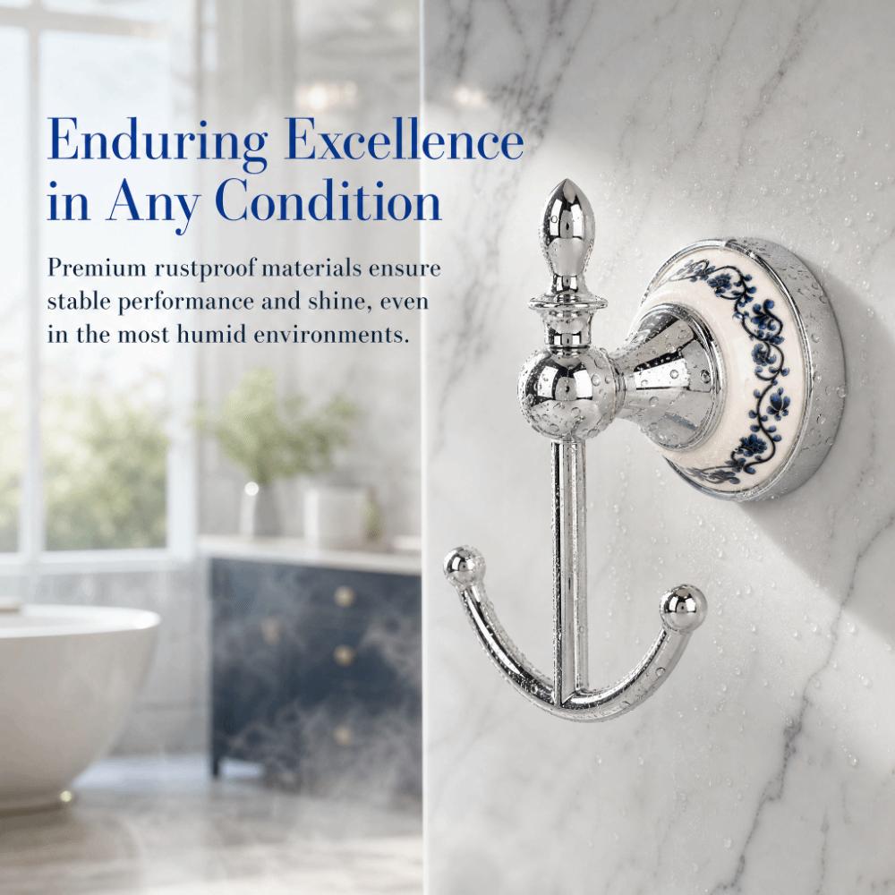 Silver Coat Hook Stainless Steel Ceramic Zinc Alloy Robe Hook Wall Hook Entryway Bathroom Bedroom