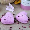 4x Bath Bomb Heart Ylang-Ylang Rose 70g