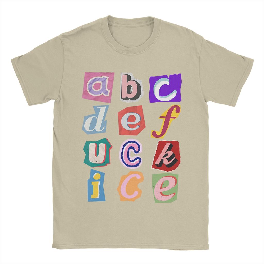 Unisex Abcdefuckice Funny Ice T Shirt  Cotton Tops Leisure Short Sleeve O Neck Tee Shirt XL XL XL TShirt