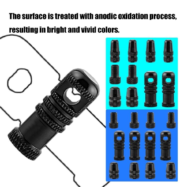 Aluminium Alloys Valves Stem Caps Wear Resistant Tubeless Tire Valves Caps Universals Bike Valves Tool Enduring