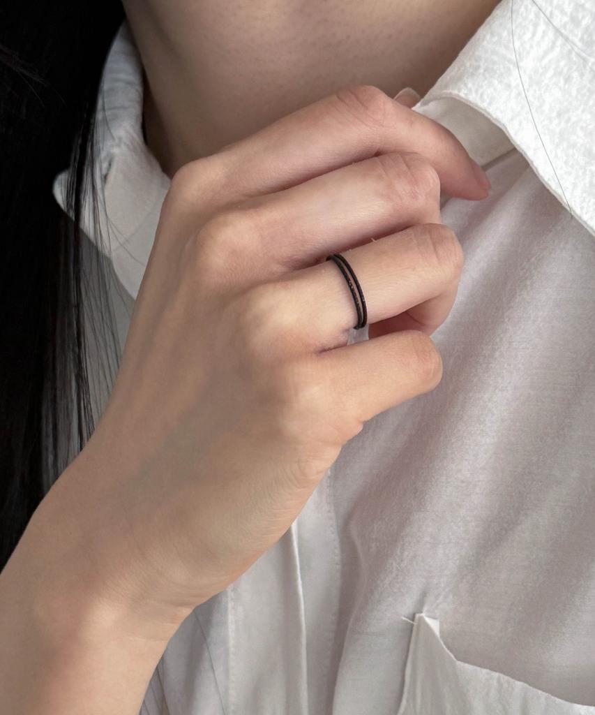 Baradu 925 Black Cutting Ring