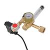 CO2 Regulator with Solenoid Valve and Flowmeter CGA320 Inlet Brass CO2 Gas Regulator for Indoor Hydroponics Grow Tents