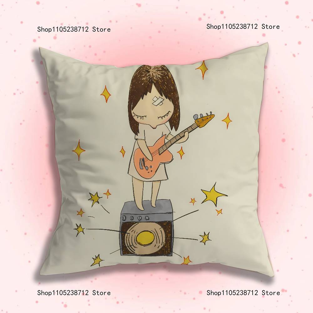 Creative Y-Yoshitomos N-Nara-S Anime Celebrity Merchandise All-Match Printed Pillow Case Sofa Office Room Decoration Protector