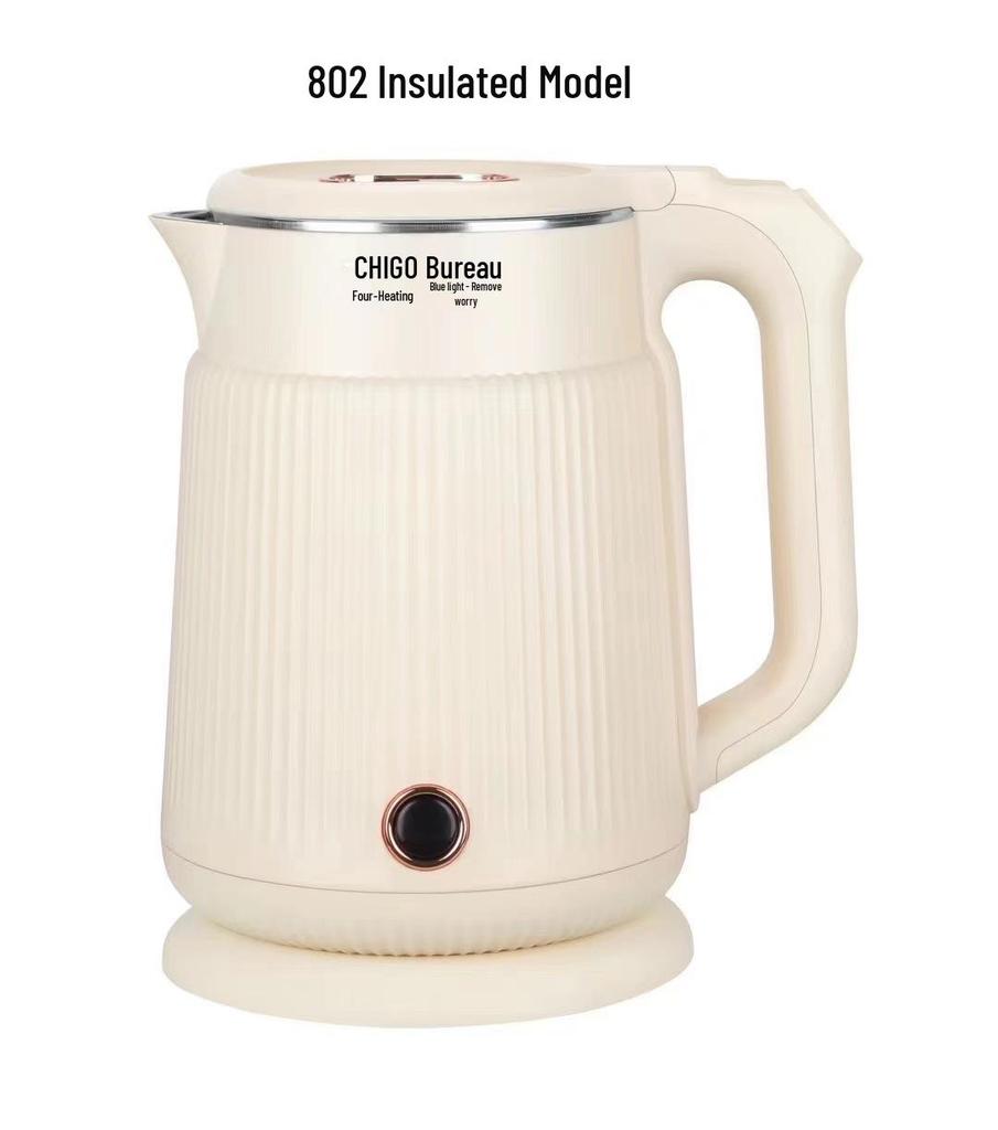 Zhigao Household Electric Kettle with Auto Power-off, Large Capacity, and Insulation for Dormitories.