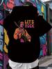 Let'S Rock" Jimmy Hendricks Graphic Hoodie - Vibrant Colorful Design