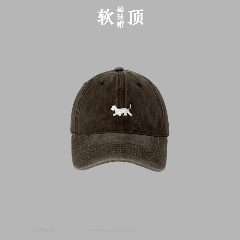 Spring and Summer Teddy Embroidery Soft Top Thin Baseball Cap Female Male Casual Washing Old Cap Male Trend