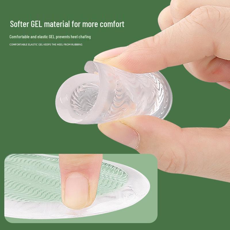 Adhesive Transparent Gel Non-Slip Forefoot Pads with Adjustable Velvet Insoles