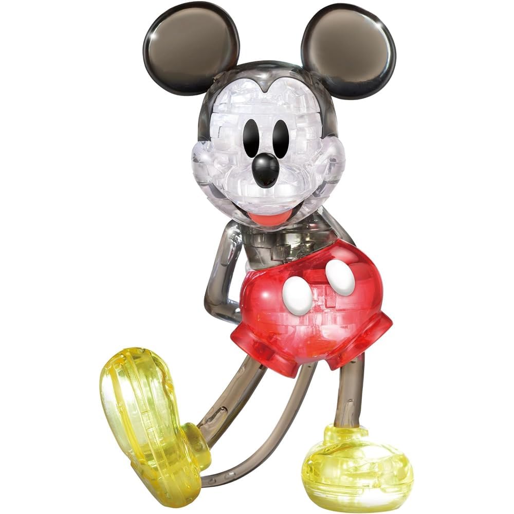 

Hanayama Crystal Gallery Mickey Mouse 3D Jigsaw Puzzle Colorful Decorative Figure for Ages 7 and Up